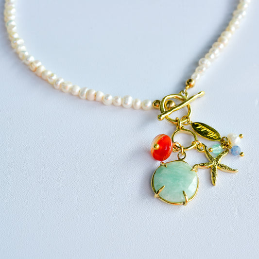 สร้อยคอไข่มุกสไตล์พาราไดซ์บีช