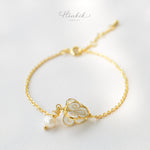 Elegant Crown Flower Bracelet