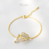 Elegant Crown Flower Bracelet