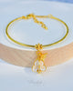 Ruk Flower Bangle Bracelet - 18K Gold-Plated