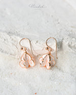 Rose Gold-Plated Ruk Flower Earrings