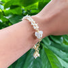 Crown flower Bracelet A full circle of freshwater pearls