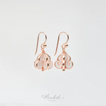 Rose Gold-Plated Ruk Flower Earrings