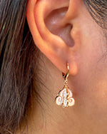 Rose Gold-Plated Ruk Flower Earrings