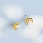 Anemone Earrings with Real Pearls