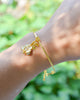 Ruk Flower Bangle Bracelet - 18K Gold-Plated