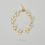 Adorable Orange Jasmine Flower Bracelet