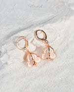 Rose Gold-Plated Ruk Flower Earrings