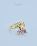 Jasmine Flower Ring with Pearl and Genuine Stones