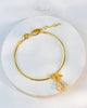 Ruk Flower Bangle Bracelet - 18K Gold-Plated