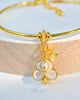 Ruk Flower Bangle Bracelet - 18K Gold-Plated