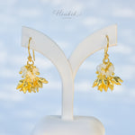 Pikul Flower Earrings | Moonstone Earrings (Bullet Wood Flower)