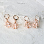 Rose Gold-Plated Ruk Flower Earrings