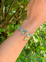 Moorish Idol Fish Bracelet with Sea-Toned Natural Stones