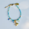 Moorish Idol Fish Bracelet with Sea-Toned Natural Stones