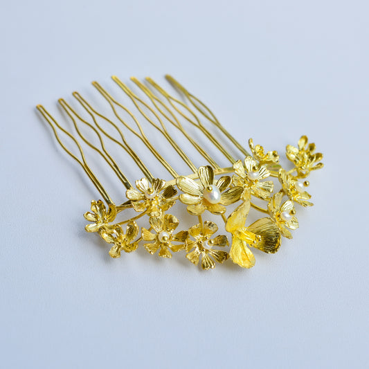 Hinkik Jewelry Flower Hair Comb