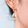 Dok Ruk Earrings with Tiny Pearl Tassels