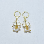 Dok Ruk Earrings with Tiny Pearl Tassels