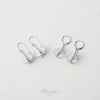 Dok Ruk (Crown Flower) Earrings (Rhodium Plated) | Hinkik Jewelry