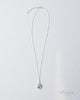 Blooming Lotus Necklace – Sterling Silver 925 with Moonstone / Aquamarine
