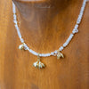 Moonstone Necklace with Pikul Flower Design & White Topaz | Auspicious Fine Jewelry for Everyday Wear ✨