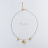 Moonstone Necklace with Pikul Flower Design & White Topaz | Auspicious Fine Jewelry for Everyday Wear ✨