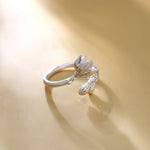 Pikul Flower Ring | Sterling Silver 925 | Thai Minimalist Floral Jewelry by Hinkik Jewelry