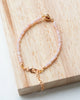 Dok Rak Crown Flower Pink Opal Bracelet – Rose Gold-Plated Silver