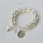 Ruk Flower Bracelet – Sterling Silver with White Enamel