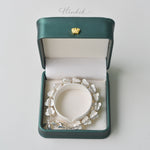 Ruk Flower Bracelet – Sterling Silver with White Enamel