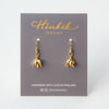 Single Pikul Flower (Spanish Cherry) Earrings – 18K Gold Color (Nickel Free) ✨
