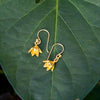 Single Pikul Flower (Spanish Cherry) Earrings – 18K Gold Color (Nickel Free) ✨