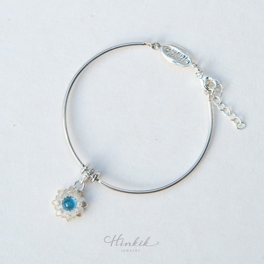 Blooming Lotus Silver Bracelet – Sterling Silver 925 | Hinkik Jewelry