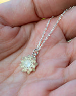 Blooming Lotus Necklace – Sterling Silver 925 with Moonstone / Aquamarine