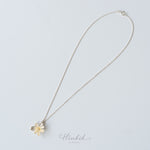 Sterling Silver 925 Necklace with Wild Orchid Pendant & Citrine Gemstone