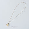 Sterling Silver 925 Necklace with Wild Orchid Pendant & Citrine Gemstone