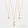 Minimalist Charming Jasmine Flower Cluster Pendant Necklace with Freshwater Pearls